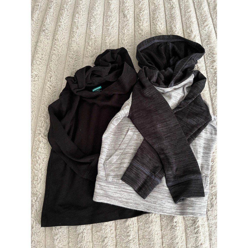 BUNDLE Toddler Boys Hoodies Garanimals Black Jumping Beans Grey Space Dye 3T